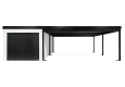 GARDEON® Garáž 3 m x 6 m s dverami Hörmann, oknom a pravým prístreškom